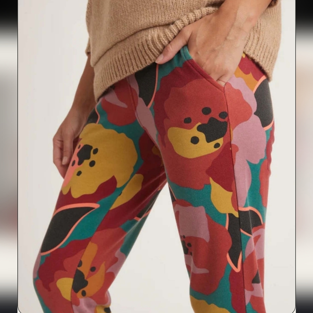 Marine Layer, Amelia Sweatpants, In Prints, Size Medium - Picture 4 of 12